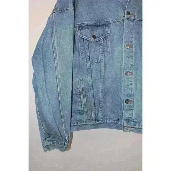 Gold Wing Road Rider Vintage Denim Graphic Biker Oversized Y2K Jacket Men's XXXL - Picture 6 of 16